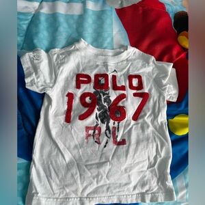Polo by Ralph Lauren Kids White Tee with Red Graphic